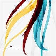 Modern blue and orange color shape composition N7