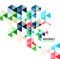 Geometric abstract polygonal background N52