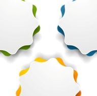 Abstract wavy shape background