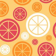 Lemon Fruit Abstract Seamless Pattern Background Vector Illustra