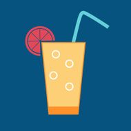 Drink Glossy Icon Vector Illustration N5