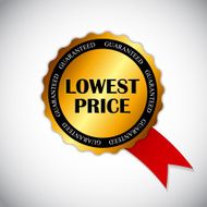 Lowest Price Label Vector Illustration N4