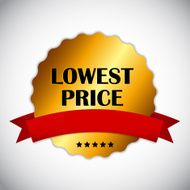 Lowest Price Label Vector Illustration N6