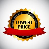 Lowest Price Label Vector Illustration N8