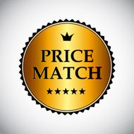 Price Match Label Vector Illustration N8