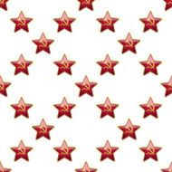 Universal Vector Badge Soviet Union Stars Seamless Patterns Tiling N3