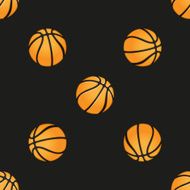 Universal vector basketball seamless patterns tiling Sport theme with balls