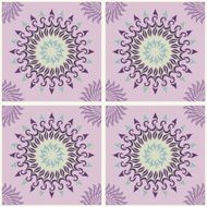 set of seamless pattern elements with mandala2