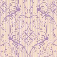 element of seamless pattern with elegant drawing in floral style N4