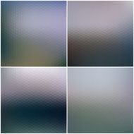 Abstract blurred hexagonal backgrounds set N2