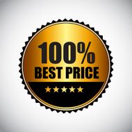 Best Price Golden Label Vector Illustration N2