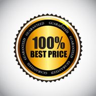 Best Price Golden Label Vector Illustration N3