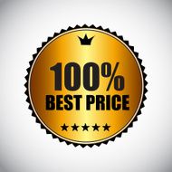 Best Price Golden Label Vector Illustration N4