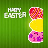 Happy Easter Spring Background Vector Illustration N17