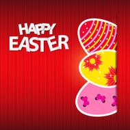 Happy Easter Spring Background Vector Illustration N18