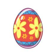 Easter egg Bright colored holiday symbol