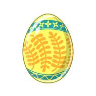 Easter egg Bright colored holiday symbol N3