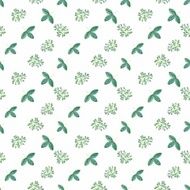 Photo pattern with green leaves