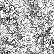 Vector black and white ornamental floral background Pattern for your N2