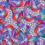 Vector texture with abstract plants