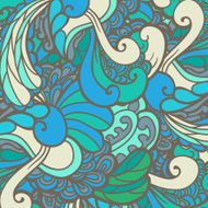 Vector texture with abstract plants N2
