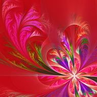 Diagonal symmetric multicolor fractal tracery Collection - frosty pattern N2