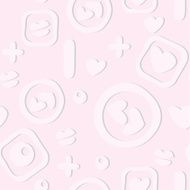 light pink love pattern