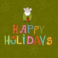 Merry Christmas and Happy New Year background in vector