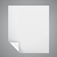 Sheet of paper with a bent corner N2