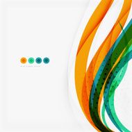 Modern blue and orange color shape composition N9
