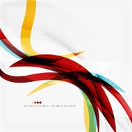 Modern blue and orange color shape composition N10