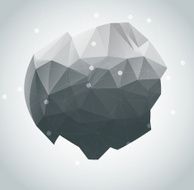 Abstract polygonal background triangles N20