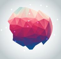 Abstract polygonal background triangles N21