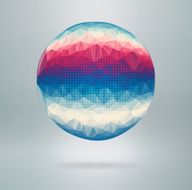 abstract vector polygonal sphere N2