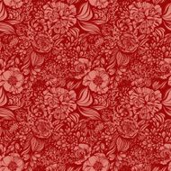 Fantasy abstract floral seamless pattern N12