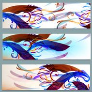 Abstract colorful backgrounds set