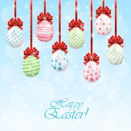 Hanging Easter eggs