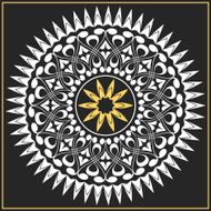 vector white and gold pattern of spirals swirls chains