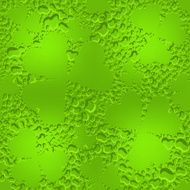 Green seamless glass clover leaves with transparent drops of dew