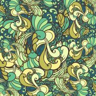 Vector texture with abstract plants N3