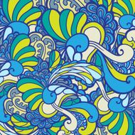 Vector texture with abstract plants N4