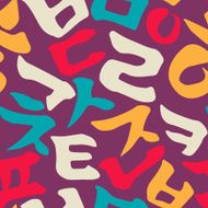 Korean alphabet pattern N22