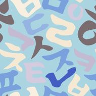 Korean alphabet pattern N24