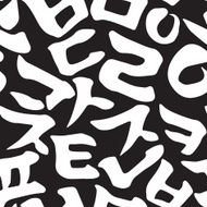 Korean alphabet pattern N27