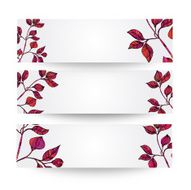 Banner floral ornament N3