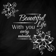 Abstract background with flowers in black and white style N5