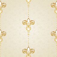 Vector seamless pattern in Victorian style N24