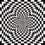 Checkered Optical Illusion