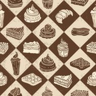 Cakes Seamless Pattern N2