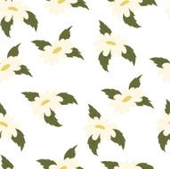 vector pattern with daisies N2